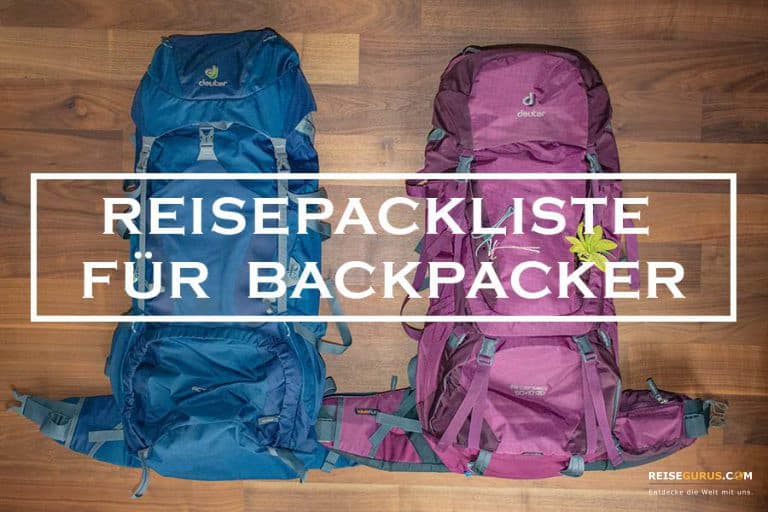 Reisepackliste Backpacker Rundreise