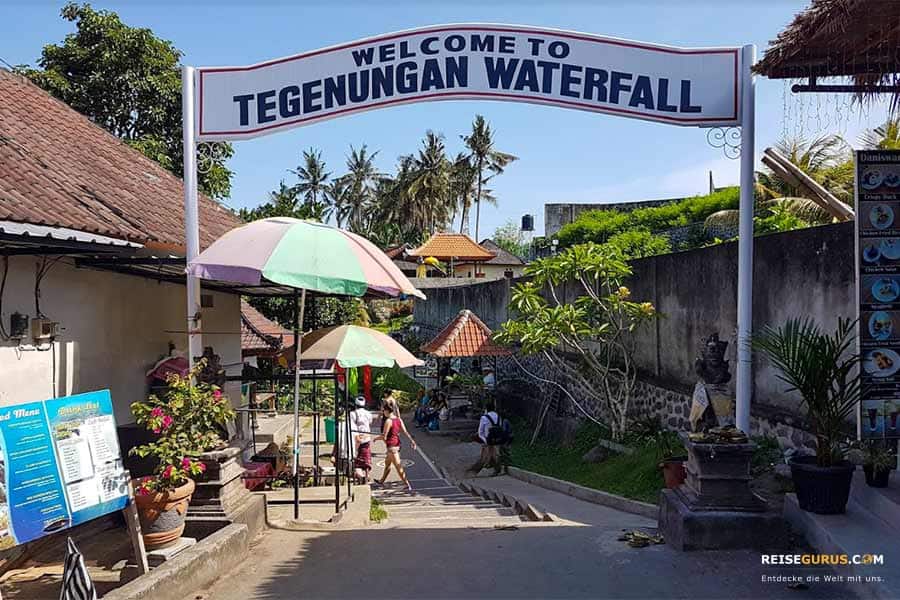 Eintrittspreis & Öffnungszeit am Tegenungan Wasserfall Balien